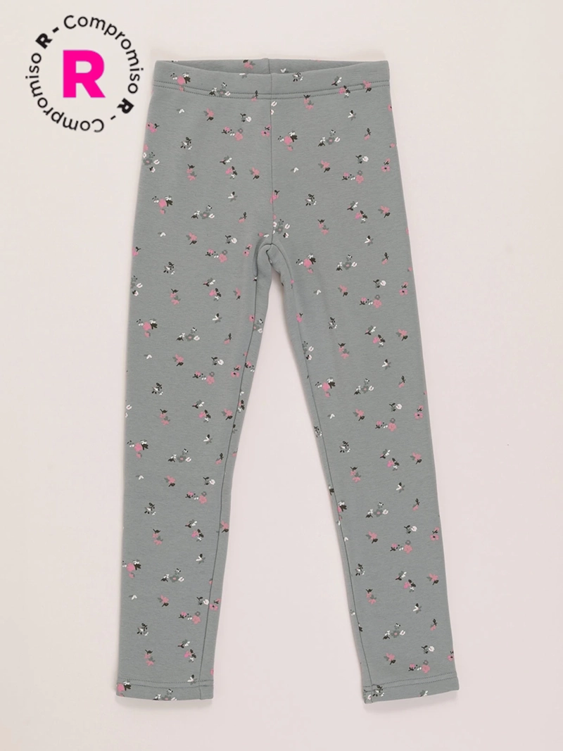 CALZA NIÑA HARVEST ESTAMPADA POLAR INTERIOR