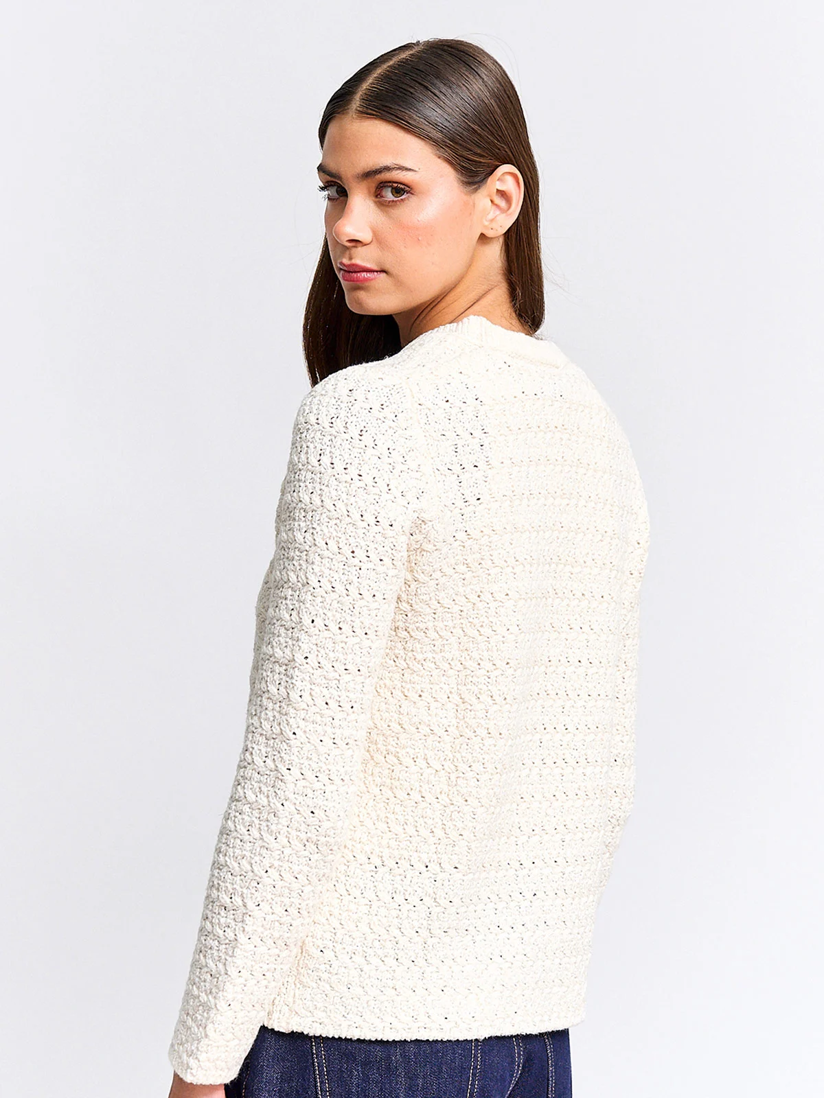 CARDIGAN MUJER CACHAREL ALGODÓN BOTONES - 2