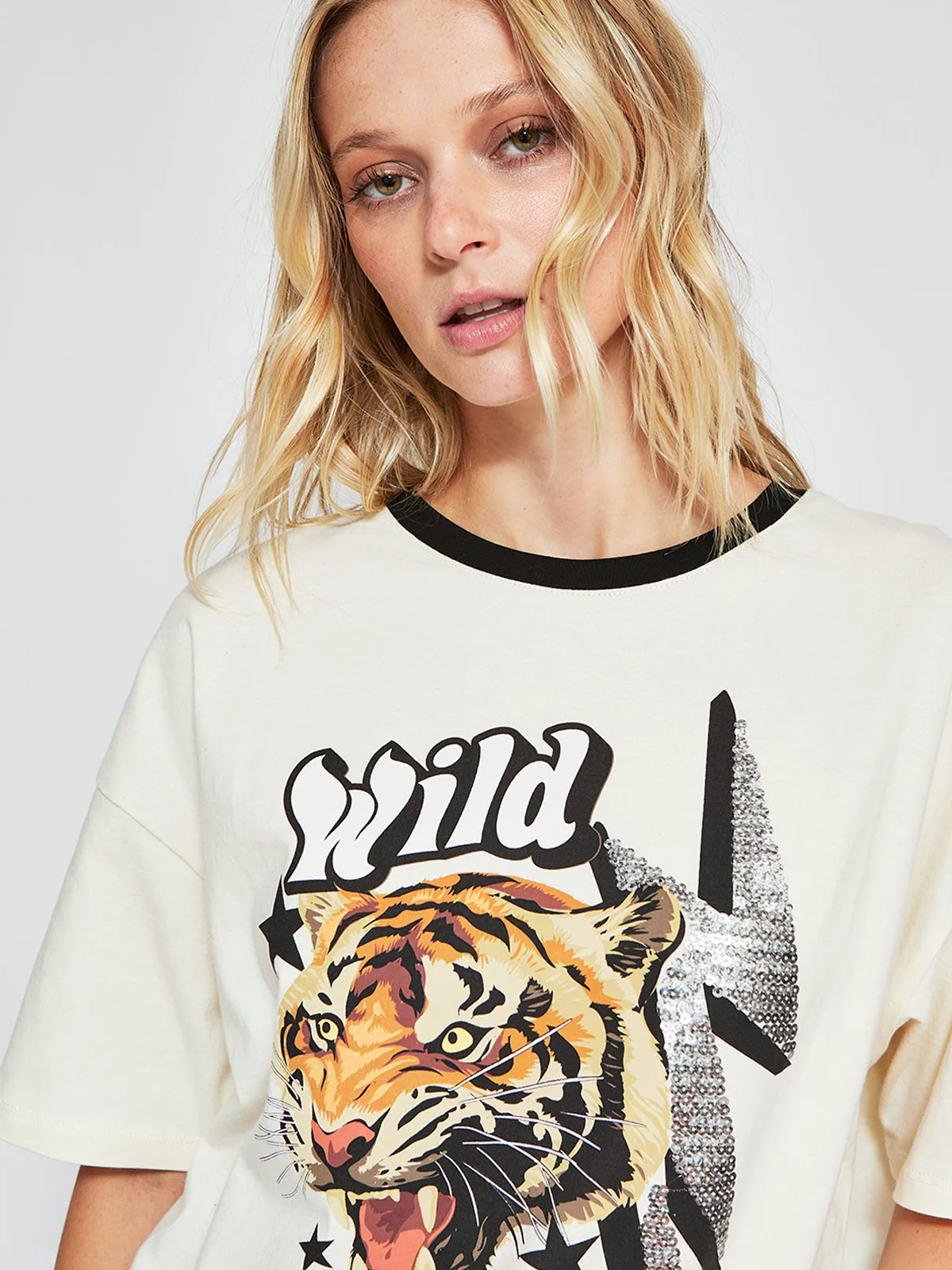 POLERA MUJER BARBADOS ALGODÓN MANGA CORTA GRÁFICA - 3