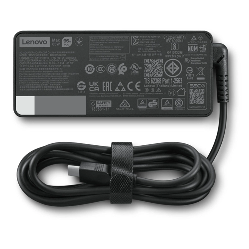 CARGADOR NOTEBOOK LENOVO ESTÁNDAR USB C 65W - 3