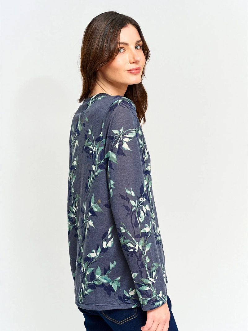 POLERA MUJER AZIZ MANGA LARGA BÁSICA - 2