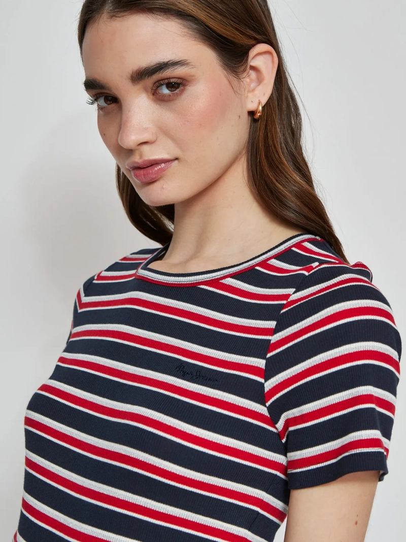 POLERA MUJER PEPE JEANS ALGODÓN RIB - 3
