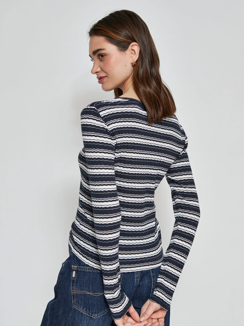 POLERA MUJER PEPE JEANS ALGODÓN RIB - 2