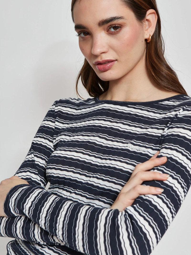 POLERA MUJER PEPE JEANS ALGODÓN RIB - 3