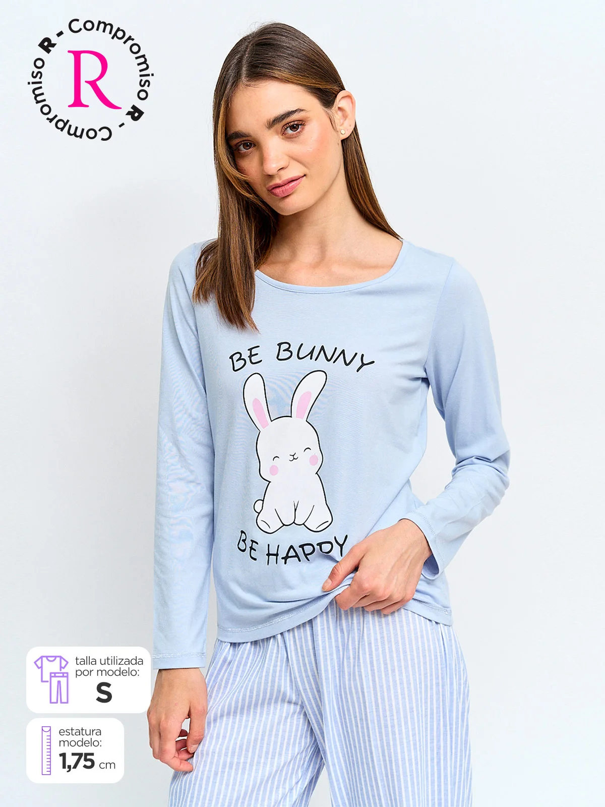 TOP PIJAMA MUJER INDEX MANGA LARGA