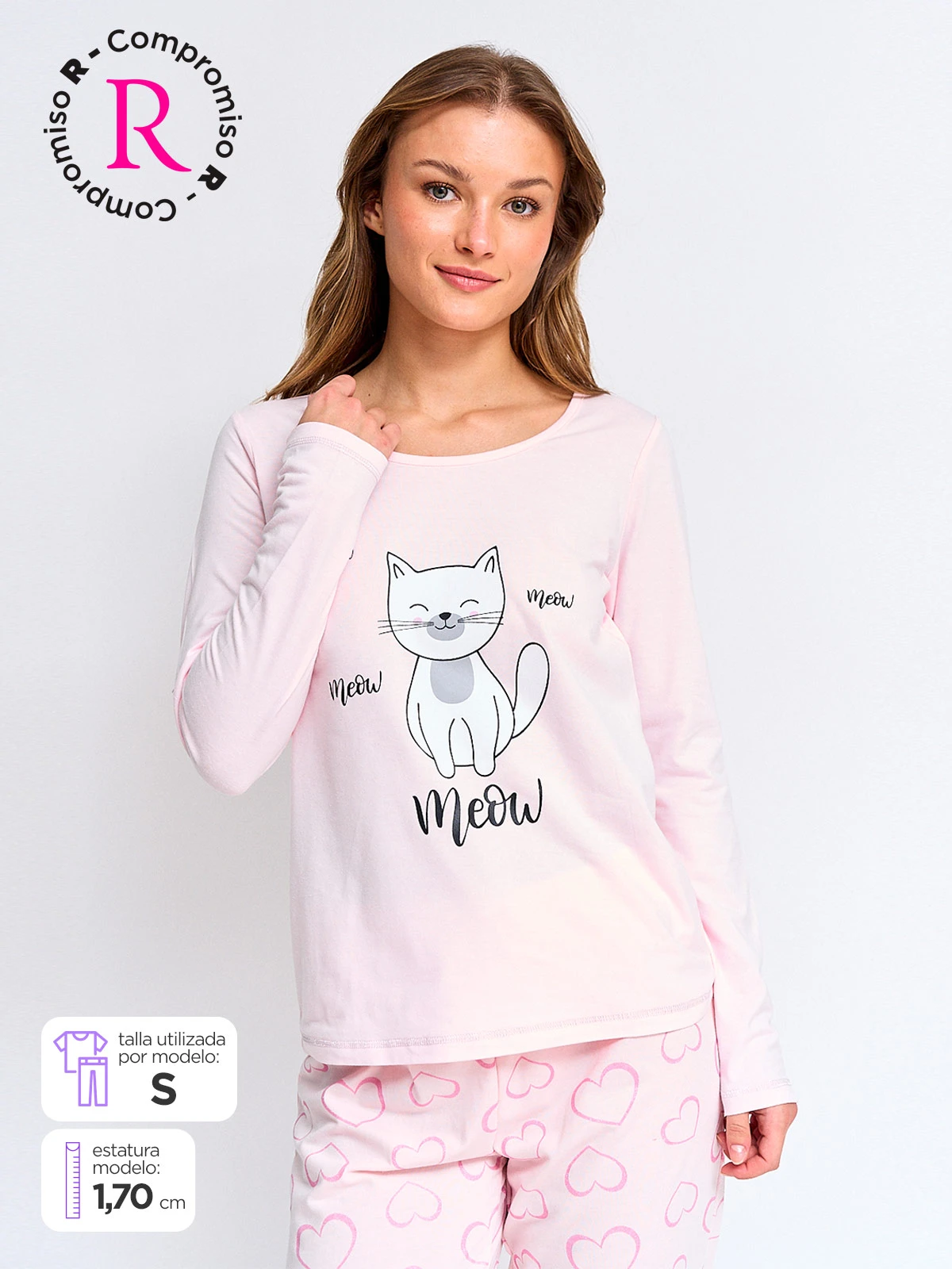 TOP PIJAMA MUJER INDEX MANGA LARGA