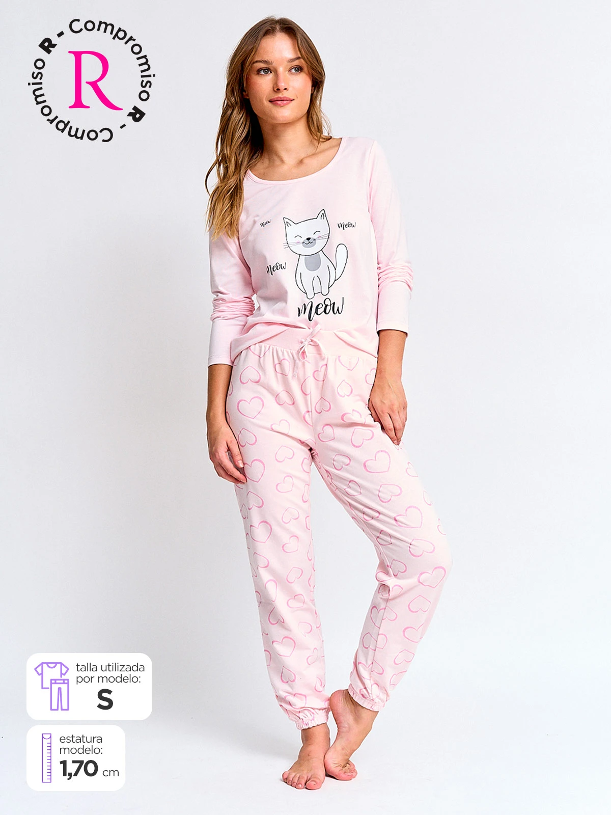 PANTALÓN PIJAMA MUJER INDEX LARGO - 1
