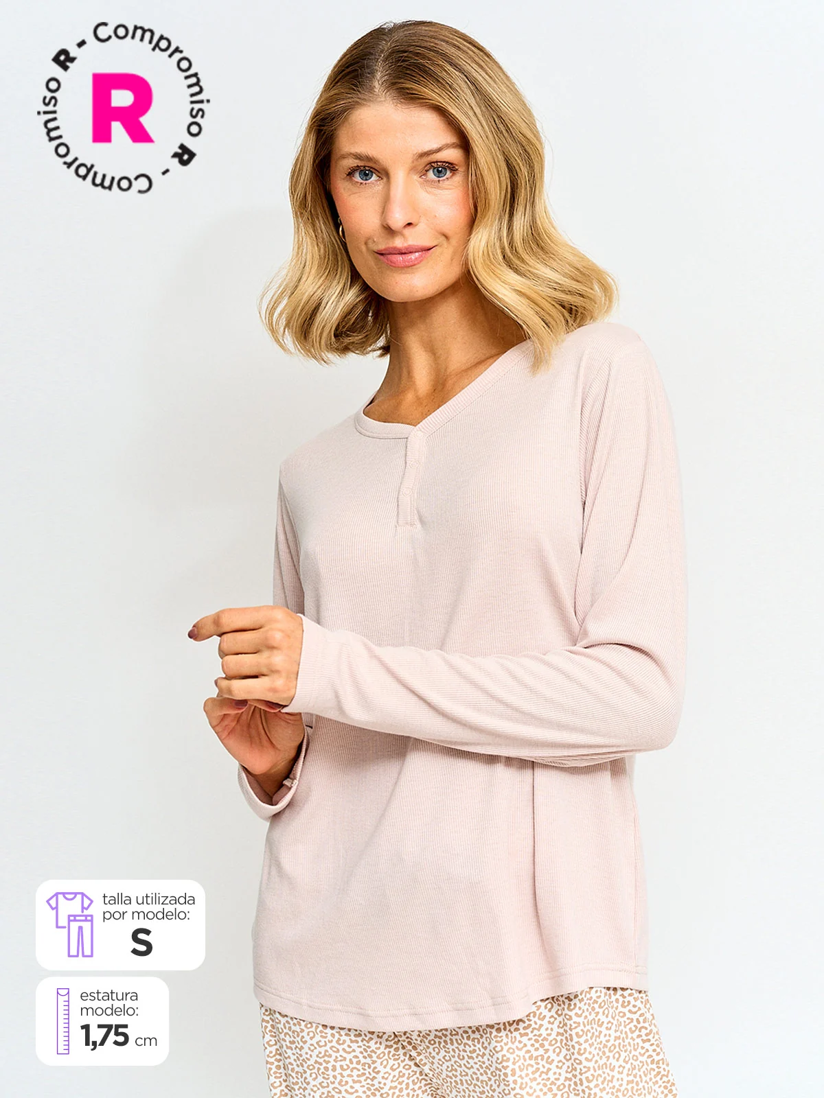 TOP PIJAMA MUJER MARQUIS MANGA LARGA - 1
