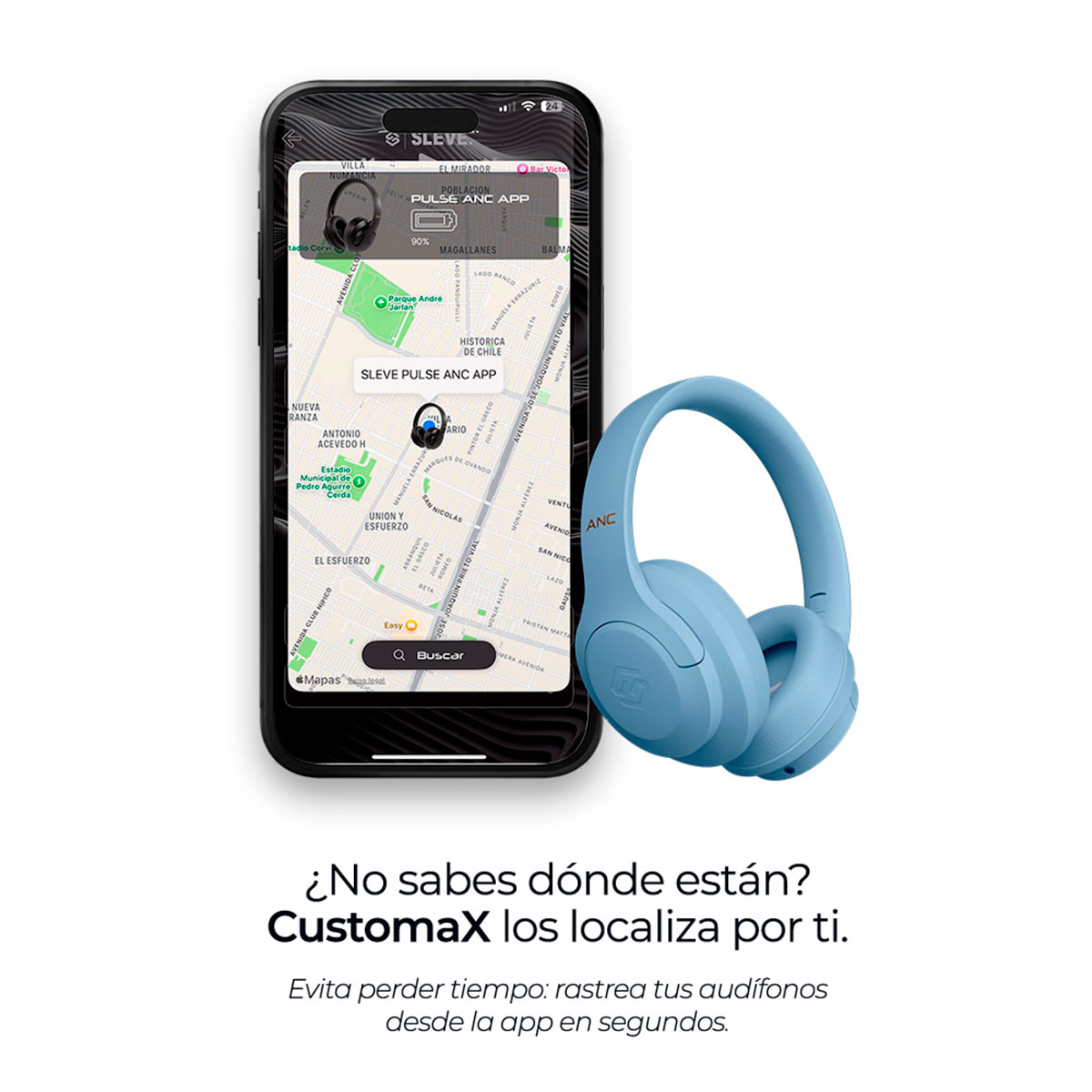 AUDÍFONOS SLEVE ON EAR PULSE.ANC BLUETOOTH - 7
