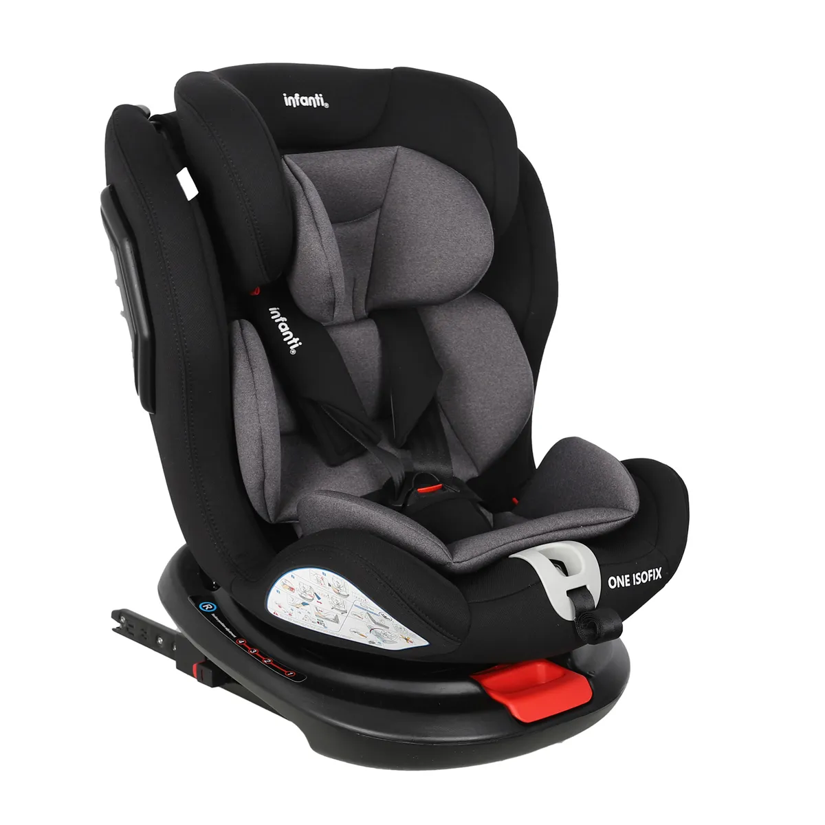 SILLA DE AUTO CONVERTIBLE ONE ISOFIX LIGHT GREY - 1