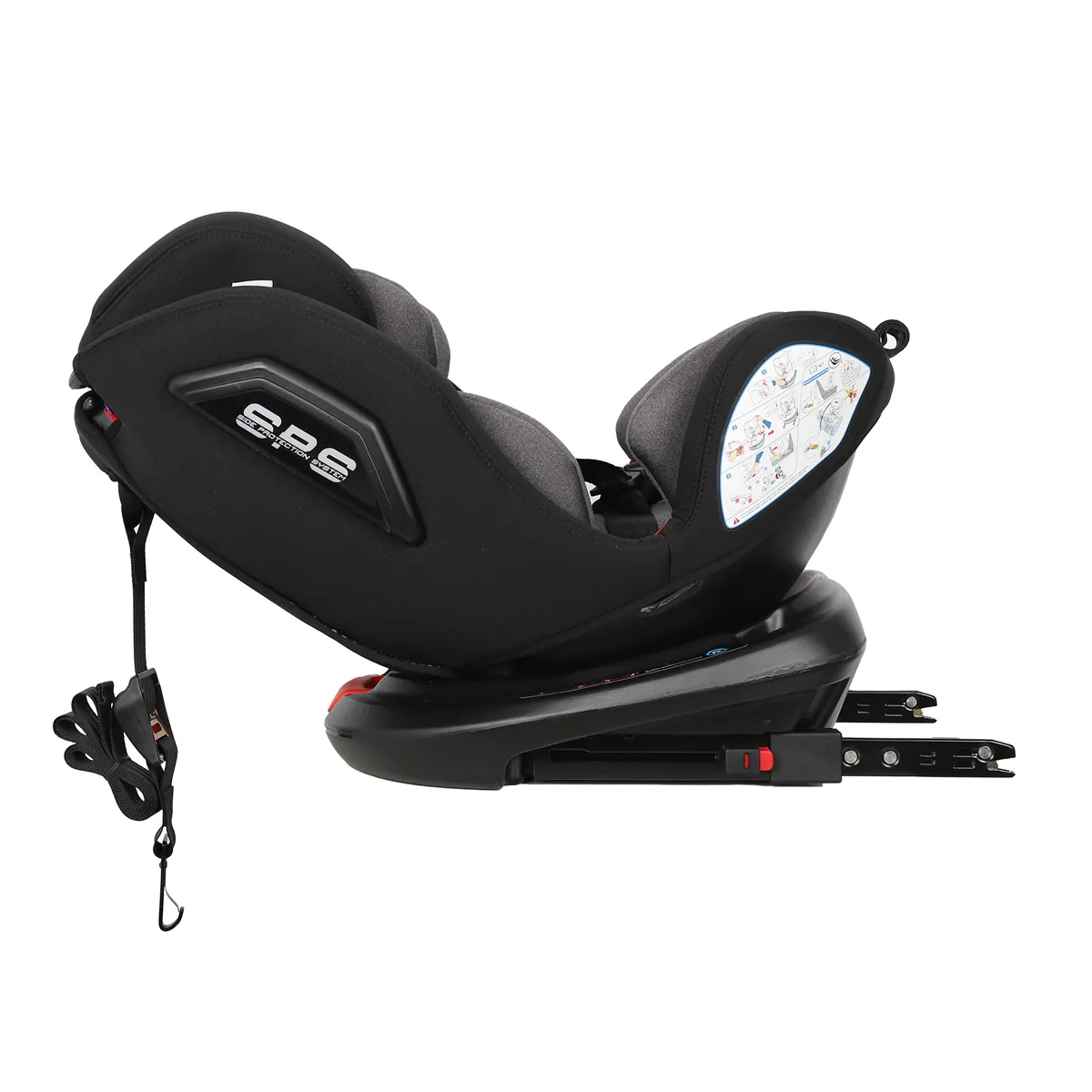 SILLA DE AUTO CONVERTIBLE ONE ISOFIX LIGHT GREY - 7