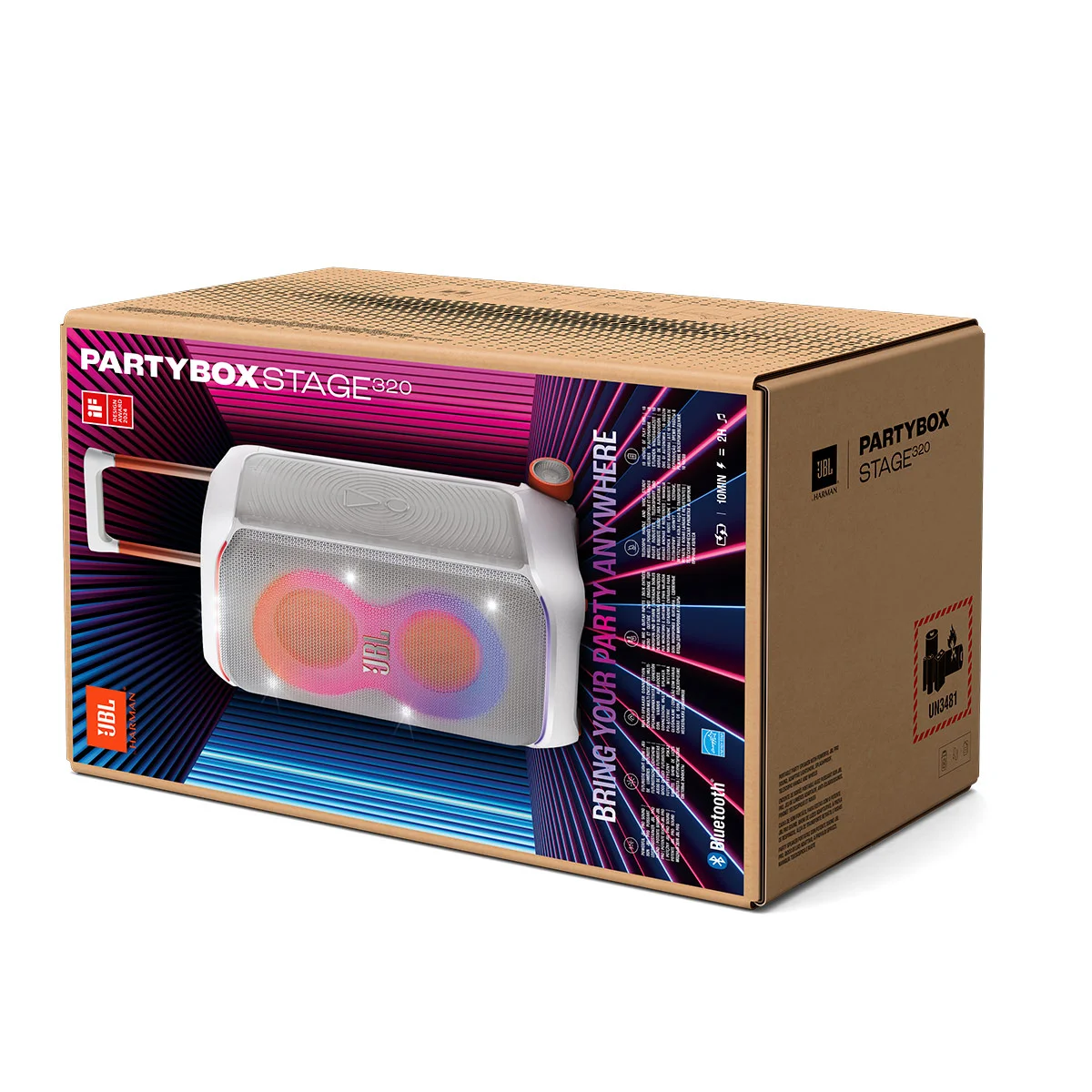 PARLANTE BLUETOOTH JBL PARTYBOX STAGE 320 - 12