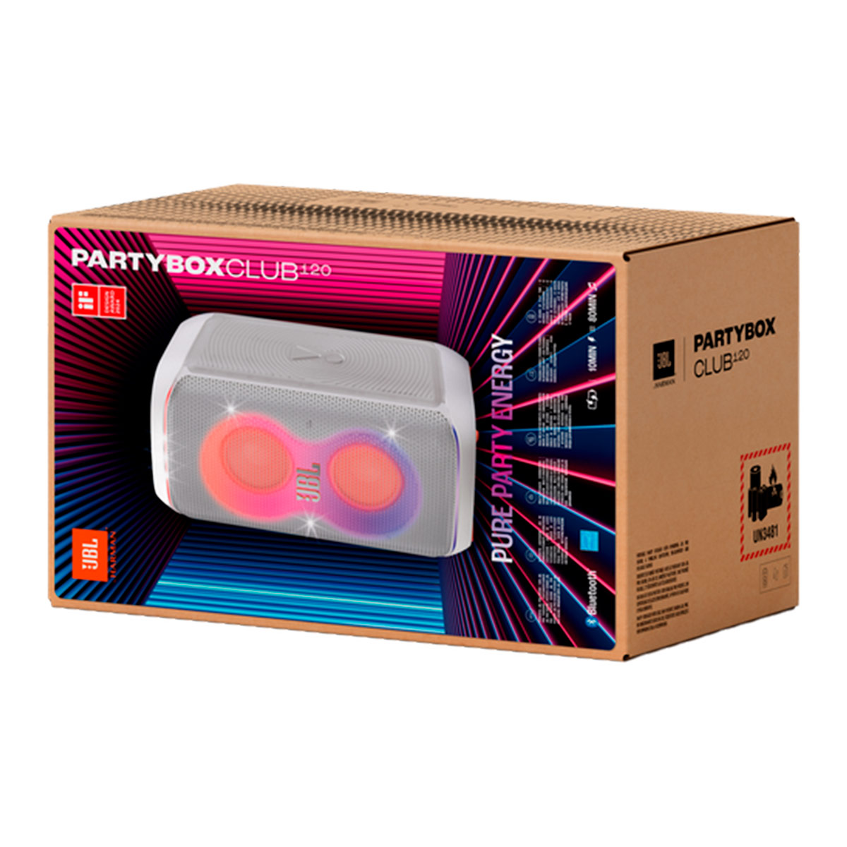 PARLANTE BLUETOOTH JBL PARTYBOX CLUB 120 - 12