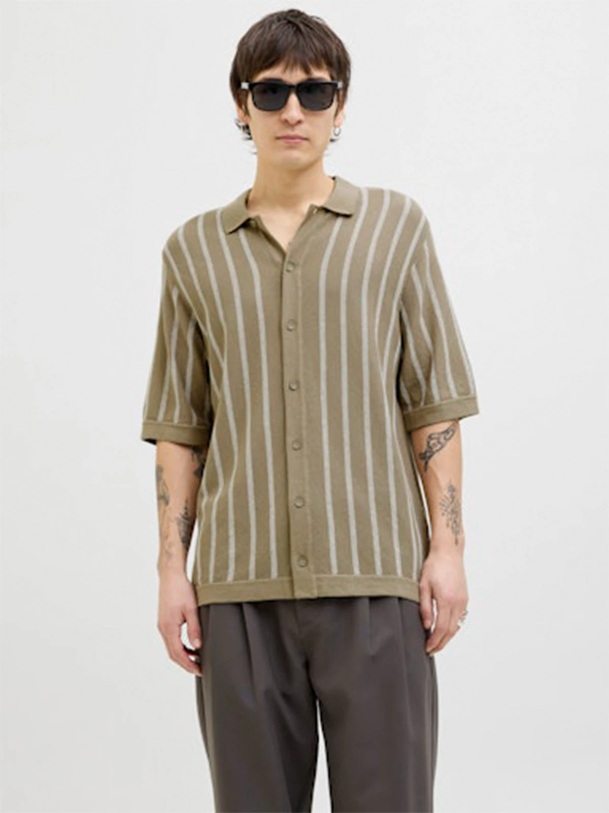 CAMISA HOMBRE JACK & JONES ALGODÓN MANGA CORTA
