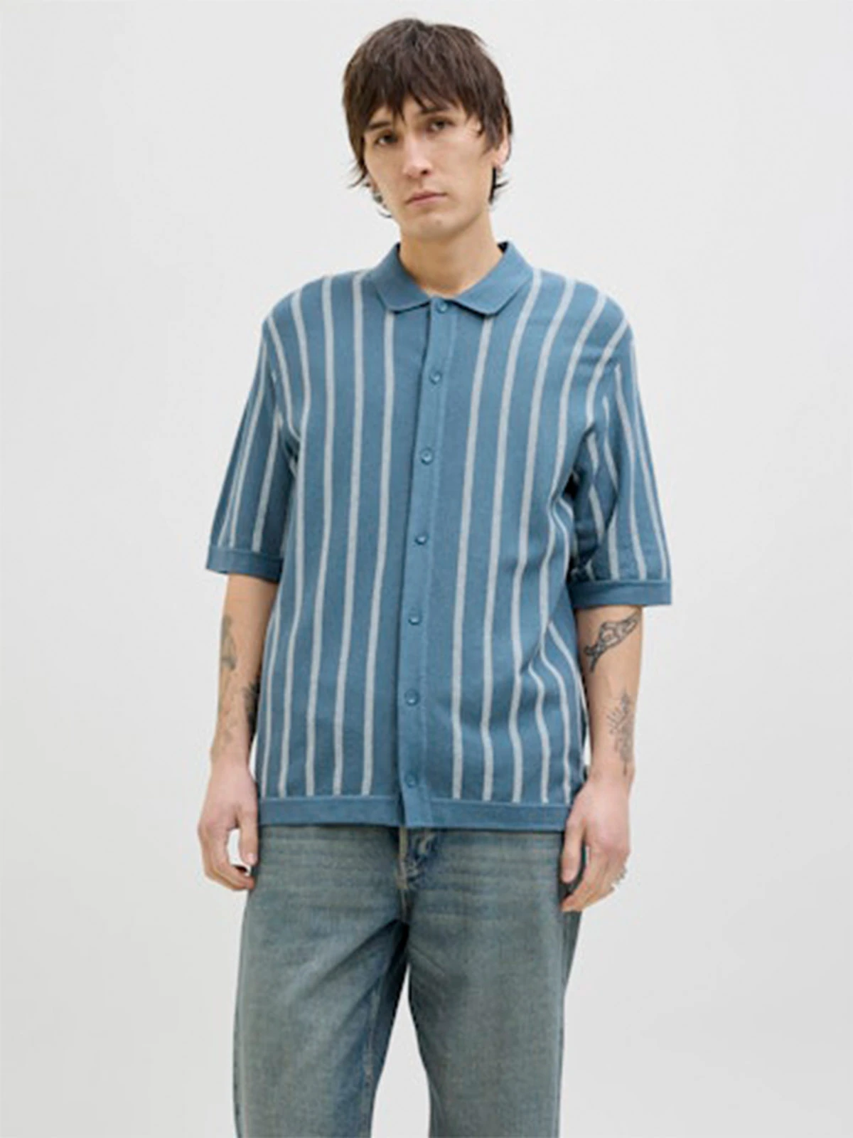 CAMISA HOMBRE JACK & JONES ALGODÓN MANGA CORTA