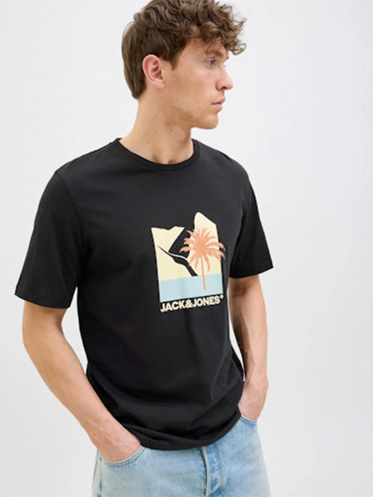 POLERA HOMBRE JACK & JONES ALGODÓN MANGA CORTA - 2