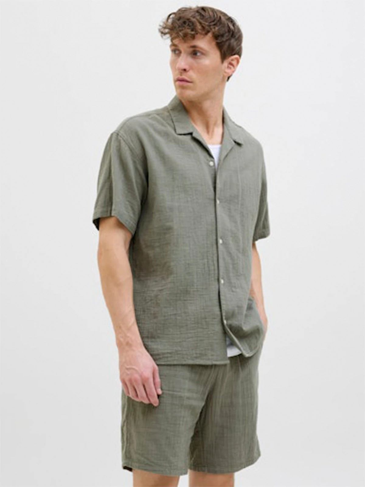 CAMISA HOMBRE JACK & JONES ALGODÓN MANGA CORTA - 1