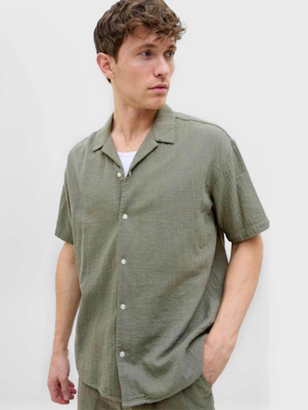 CAMISA HOMBRE JACK & JONES ALGODÓN MANGA CORTA - 2