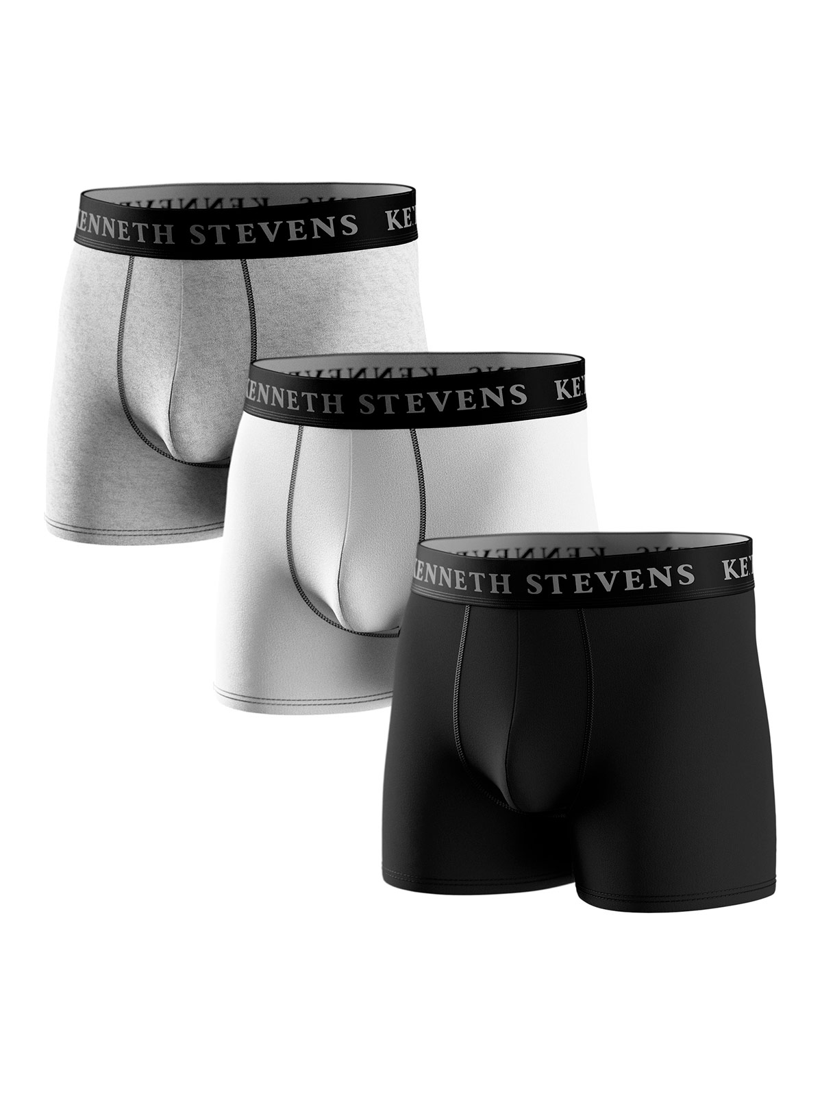 PACK X3 BÓXER HOMBRE KENNETH STEVENS ALGODÓN  - 1