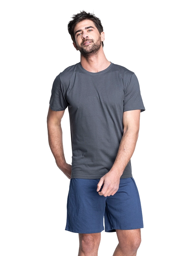 PIJAMA HOMBRE KENNETH STEVENS VERANO ALGODÓN COMFY 2 PIEZAS  - 1