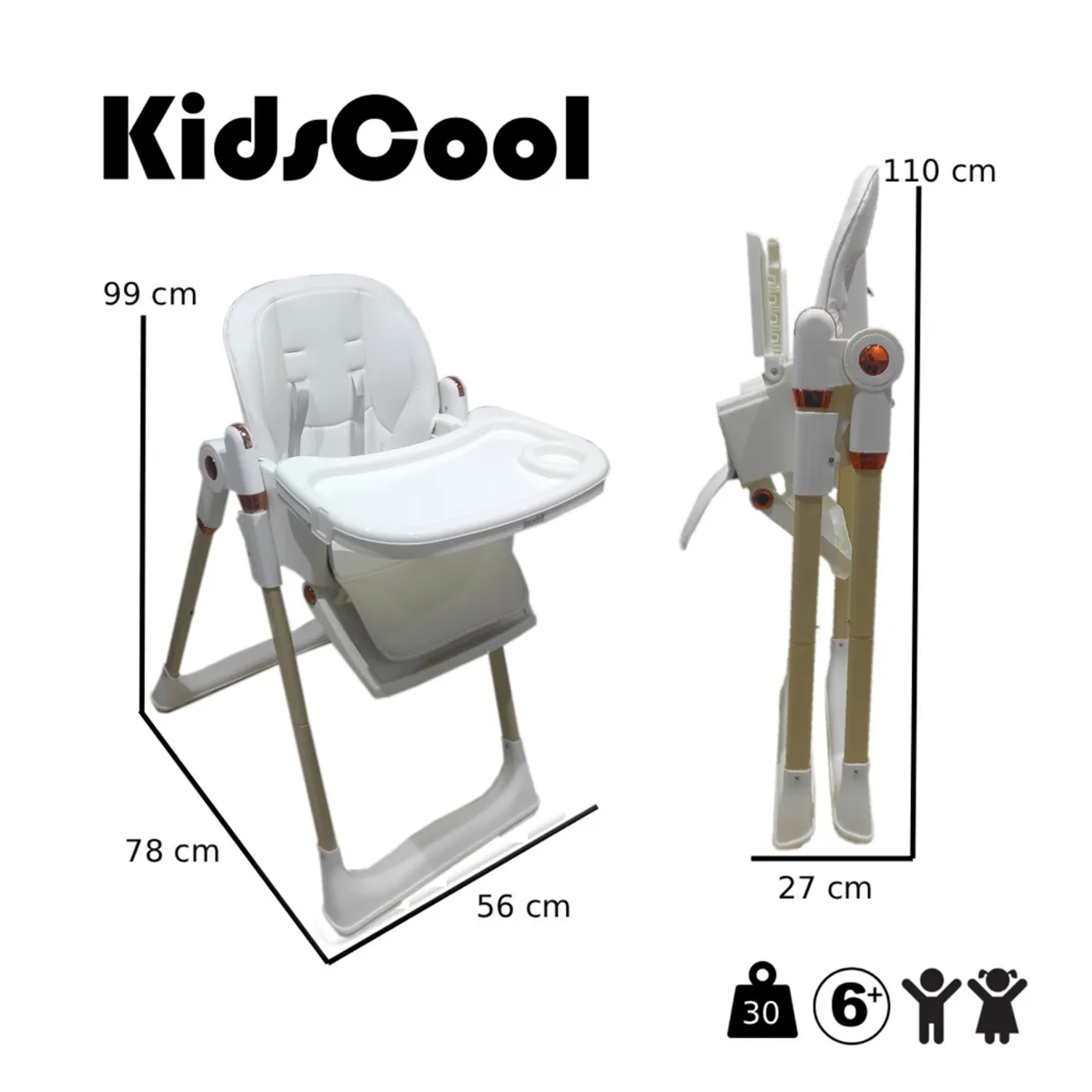 SILLA DE COMER PARIS BLANCO 5 EN 1 - 7