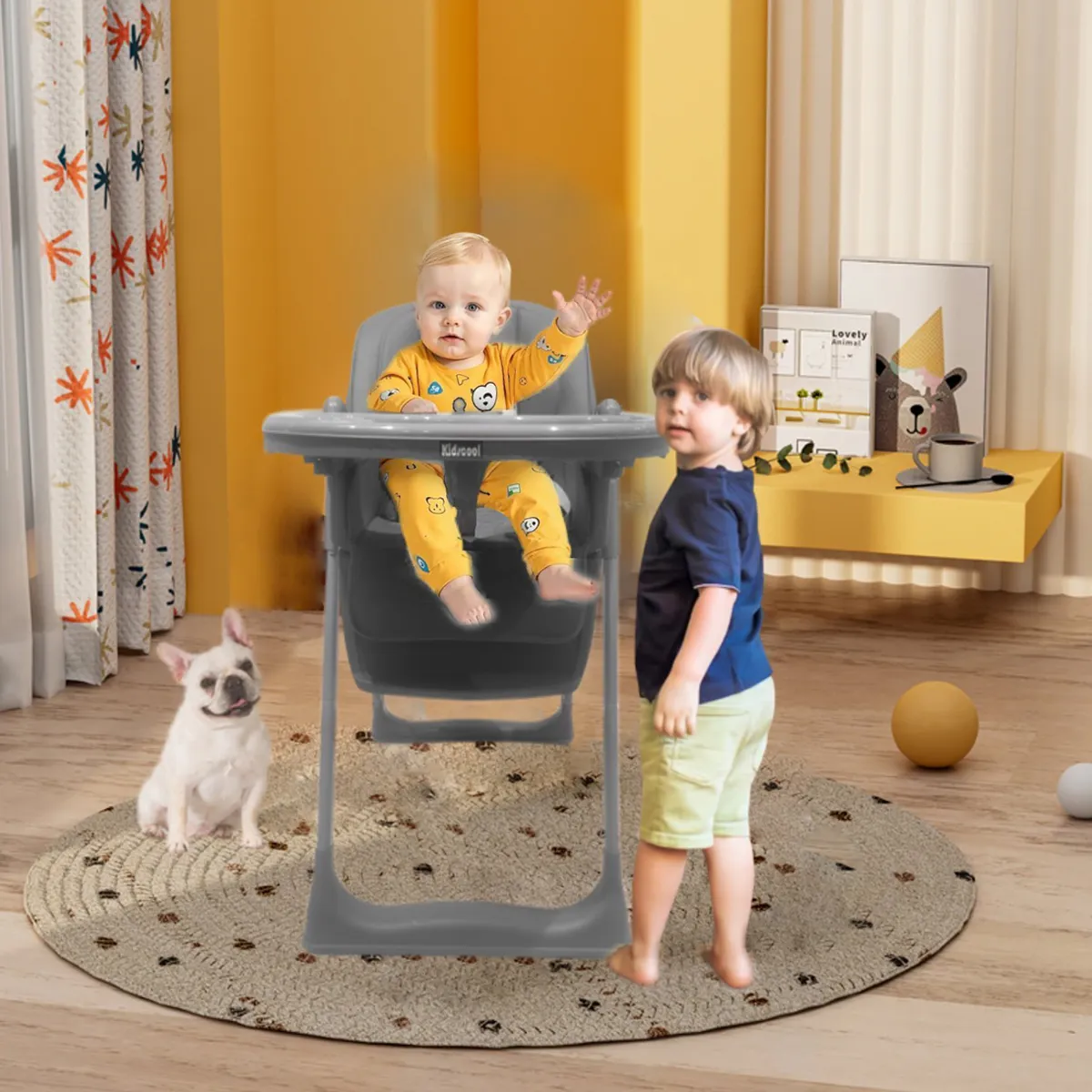 SILLA DE COMER PARIS GRIS 5 EN 1 - 6