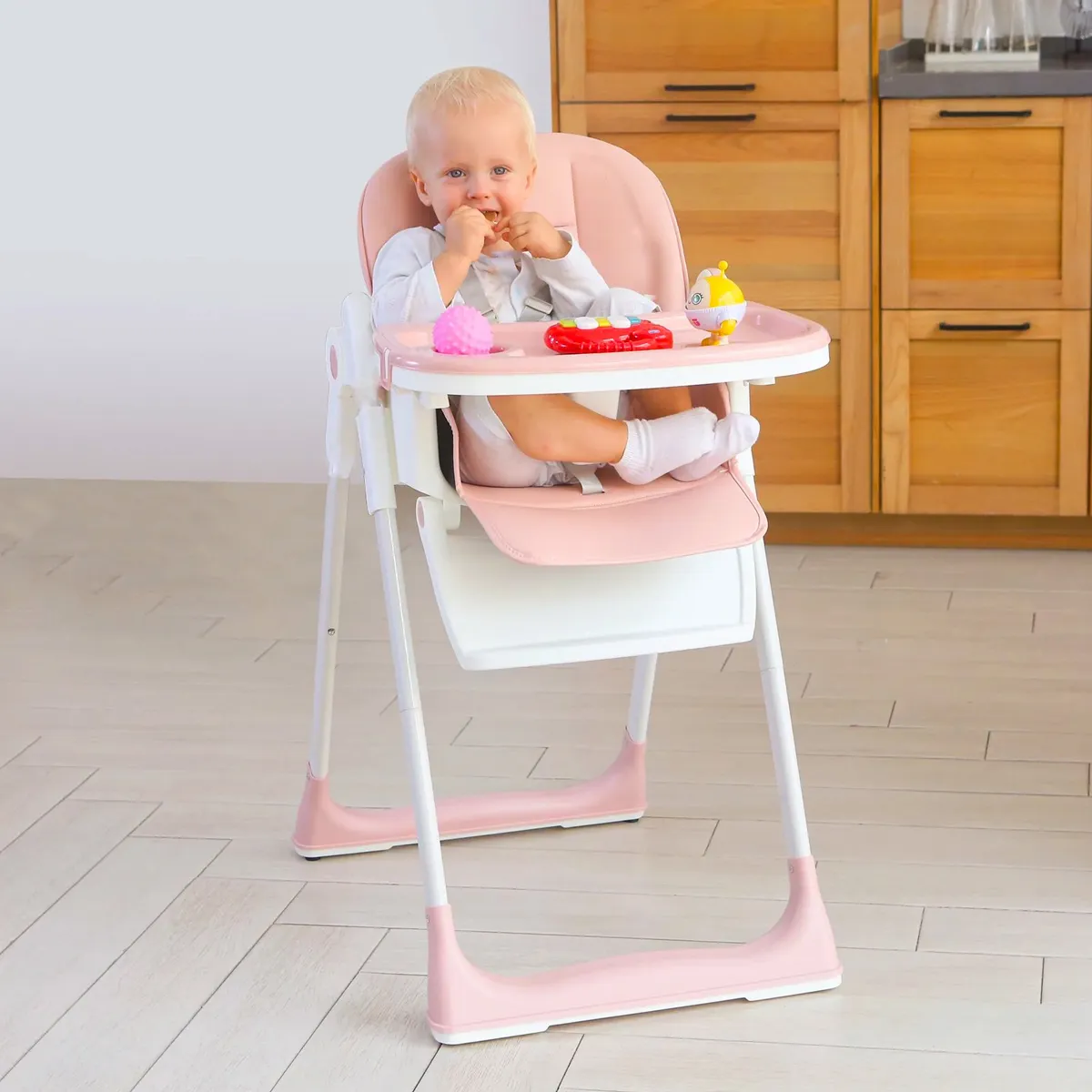 SILLA DE COMER VANCOUVER ROSA 5 EN 1 - 2