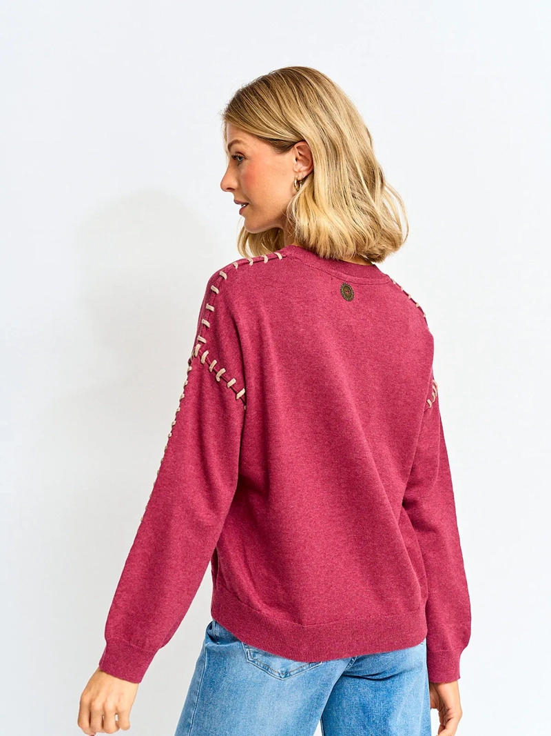 SWEATER MUJER TATIENNE ALGODÓN CUELLO REDONDO - 2