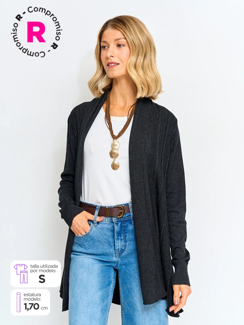 CARDIGAN MUJER TATIENNE TRENZAS - 1