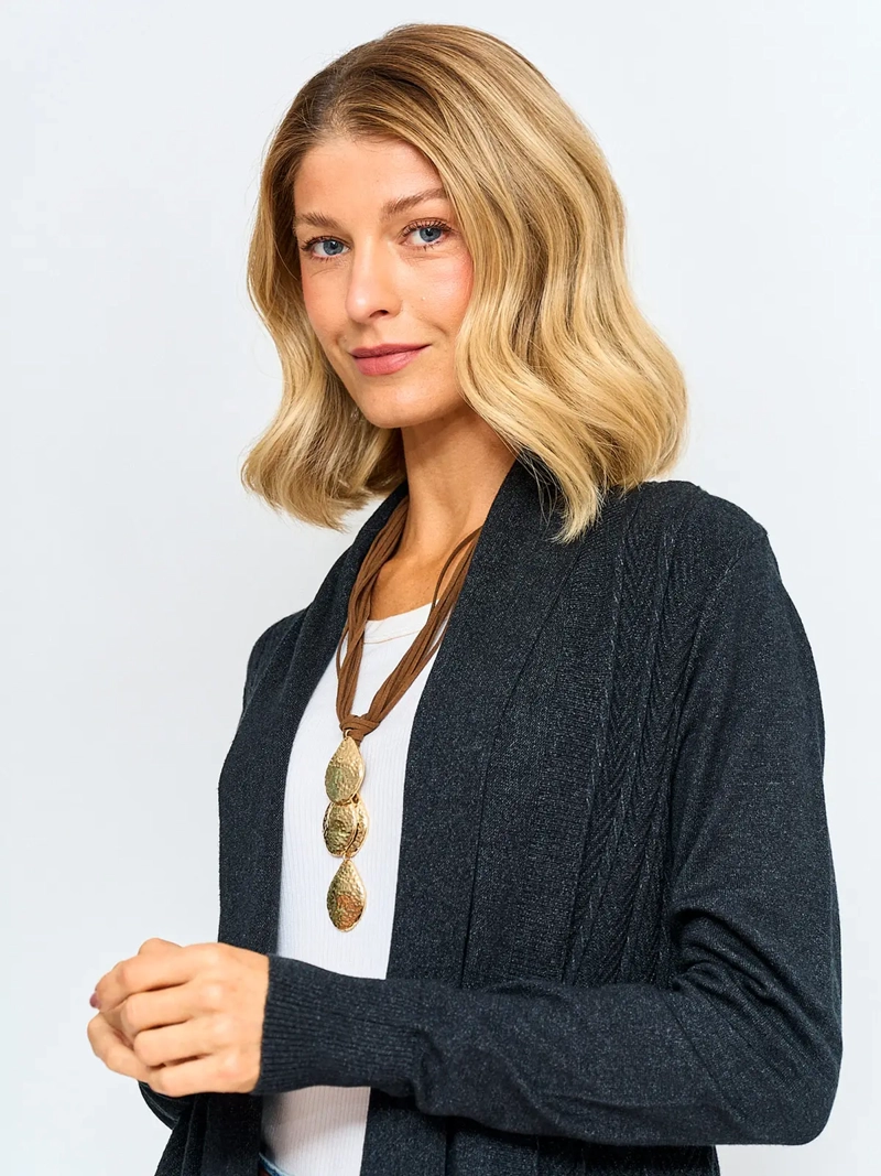 CARDIGAN MUJER TATIENNE TRENZAS - 3
