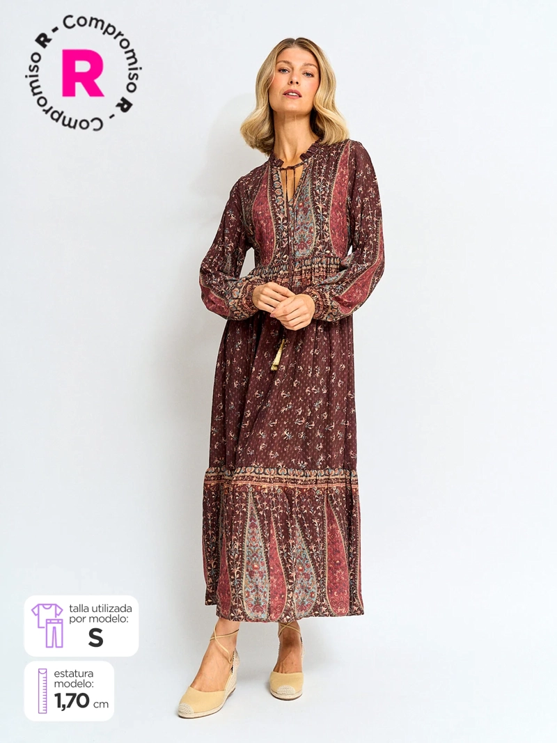 TATIENNE VESTIDO MUJER TATIENNE LARGO ESTAMPADO