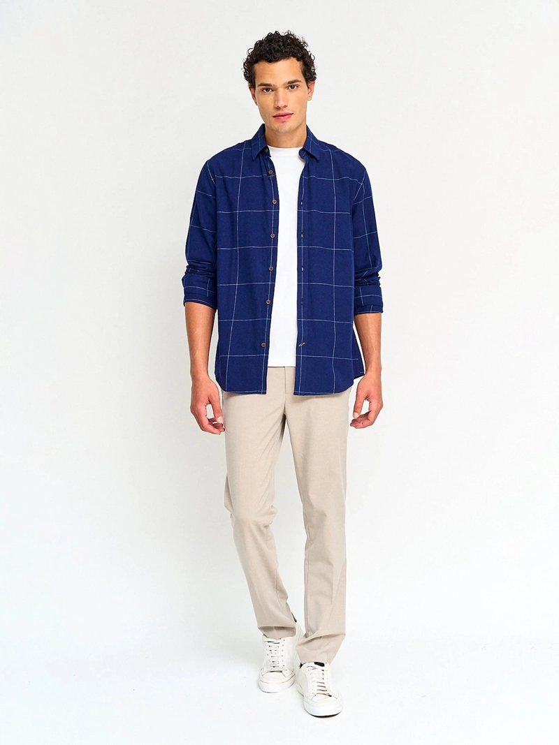 CAMISA HOMBRE PEPE JEANS ALGODÓN MANGA LARGA LÍNEAS - 4