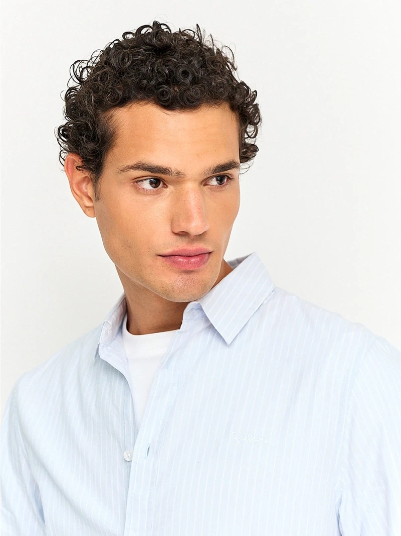 CAMISA HOMBRE PEPE JEANS ALGODÓN MANGA LARGA LÍNEAS - 3