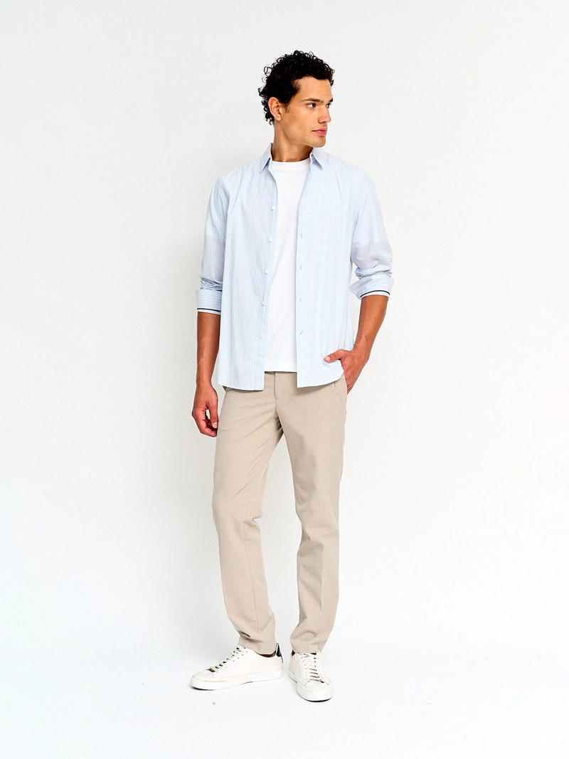 CAMISA HOMBRE PEPE JEANS ALGODÓN MANGA LARGA LÍNEAS - 4