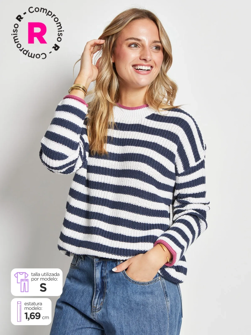 SWEATER MUJER AEROPOSTALE CALADO - 1