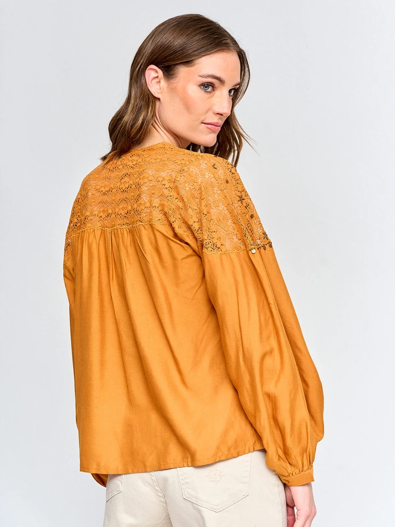 BLUSA MUJER TATIENNE MANGA LARGA LENTEJUELAS - 2