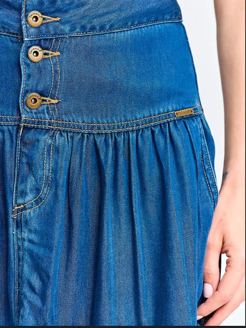 FALDA MUJER TATIENNE LARGA DENIM - 4