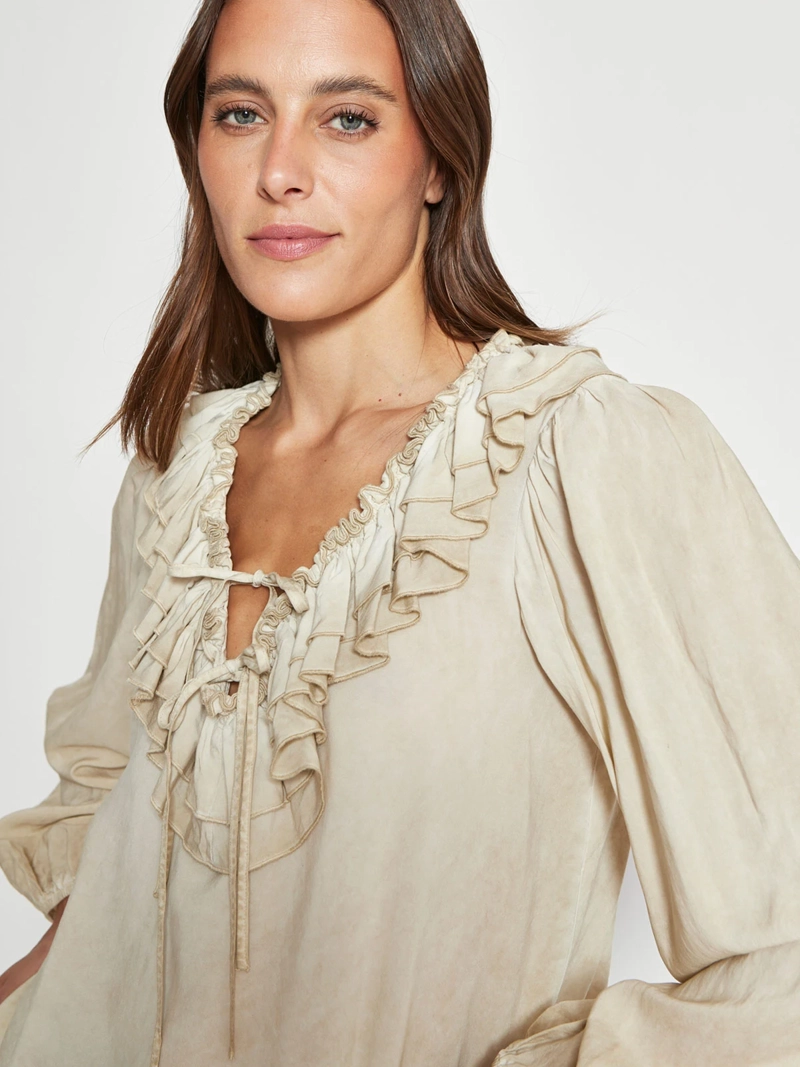 BLUSA MUJER TATIENNE MANGA LARGA VUELOS - 3