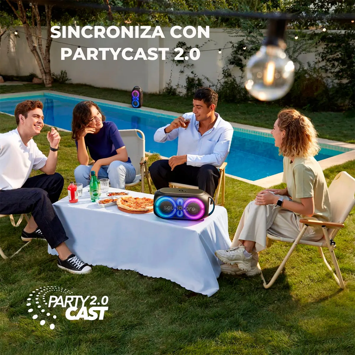 PARLANTE BLUETOOTH SOUNDCORE RAVE PARTY 2 NEW - 7
