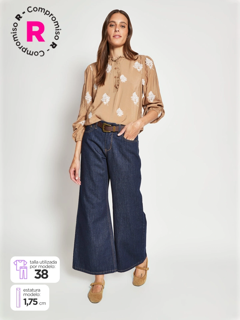 JEANS MUJER REGATTA ALGODÓN WIDELEG - 1