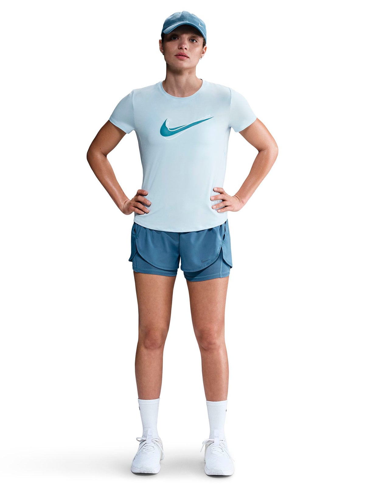 POLERA MANGA CORTA MUJER NIKE ONE SWOOSH - 4