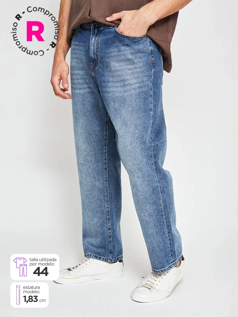 JEANS HOMBRE BARBADOS ALGODÓN SUELTO - 1
