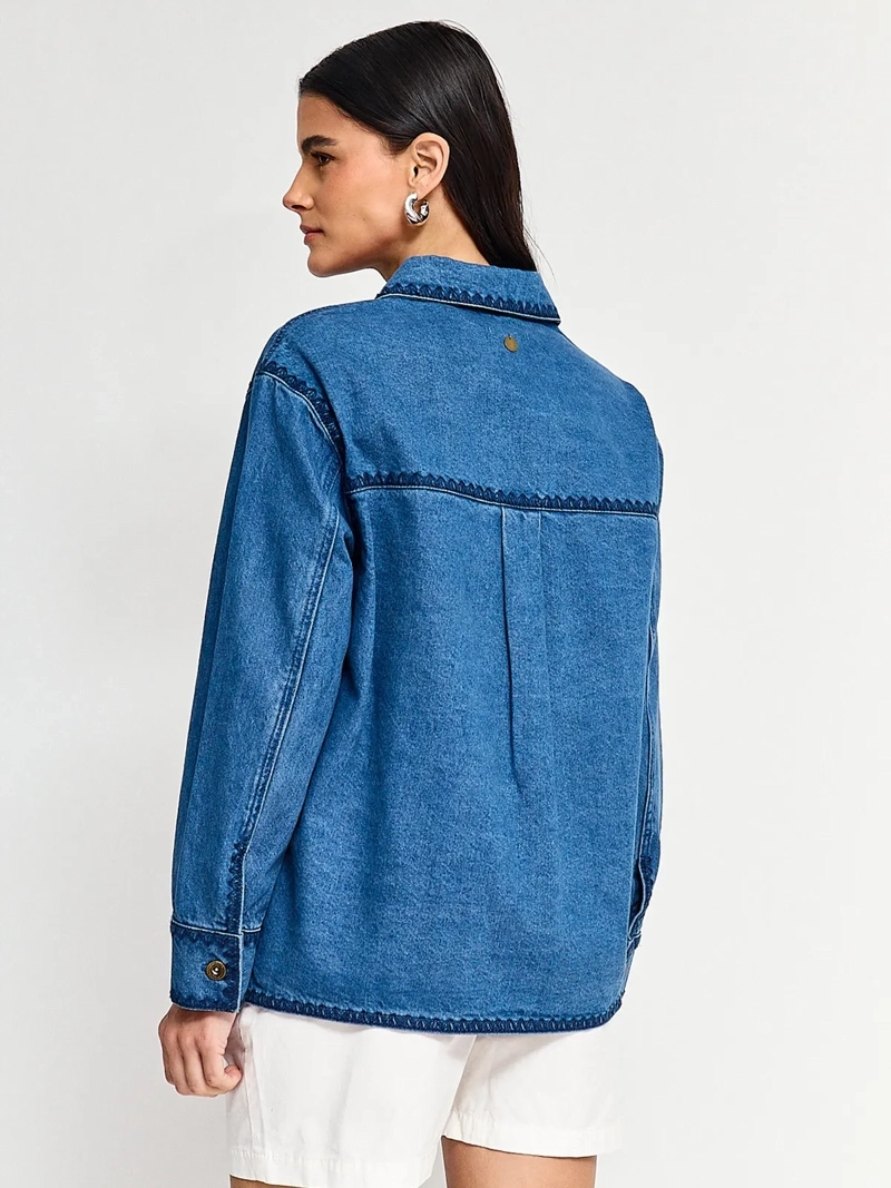 CHAQUETA MUJER REGATTA ALGODÓN LARGA DENIM - 2