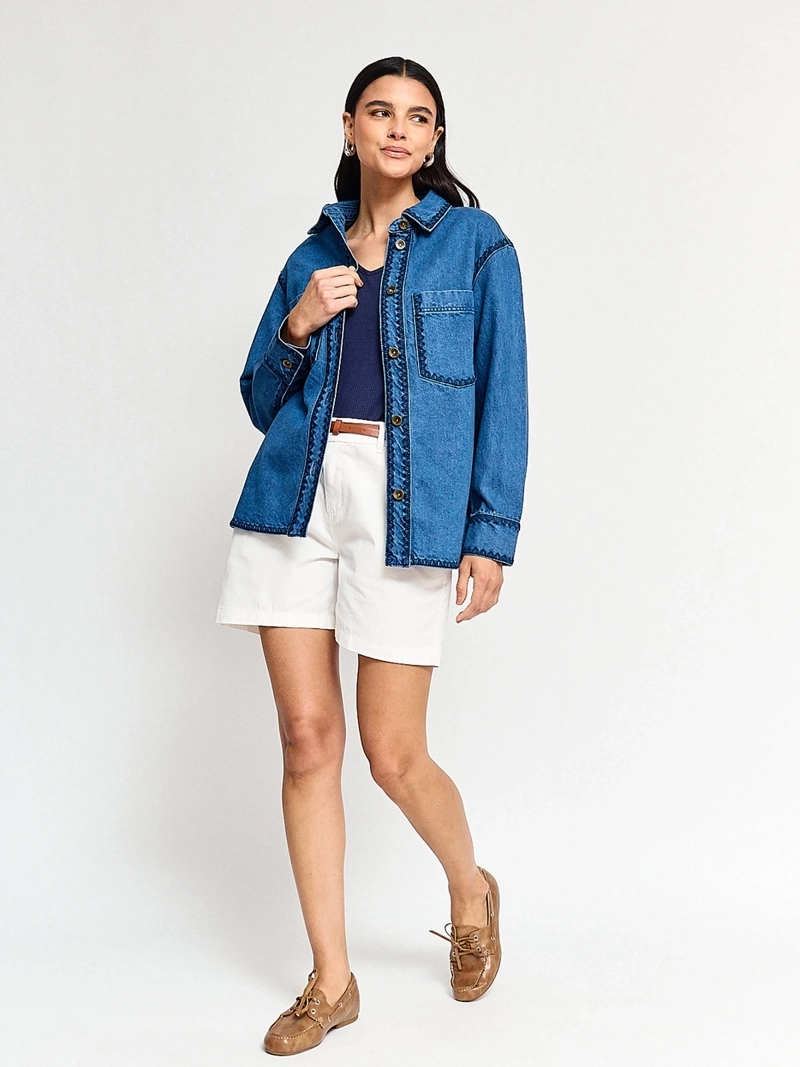 CHAQUETA MUJER REGATTA ALGODÓN LARGA DENIM - 4