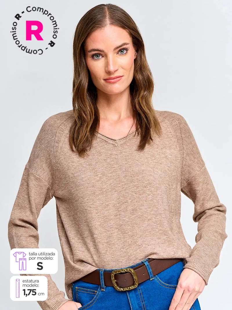 SWEATER MUJER REGATTA MANGA LARGA BÁSICO - 1
