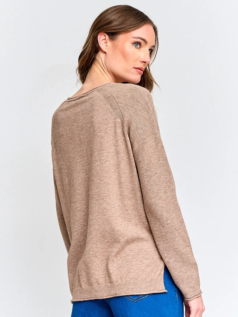 SWEATER MUJER REGATTA MANGA LARGA BÁSICO - 2