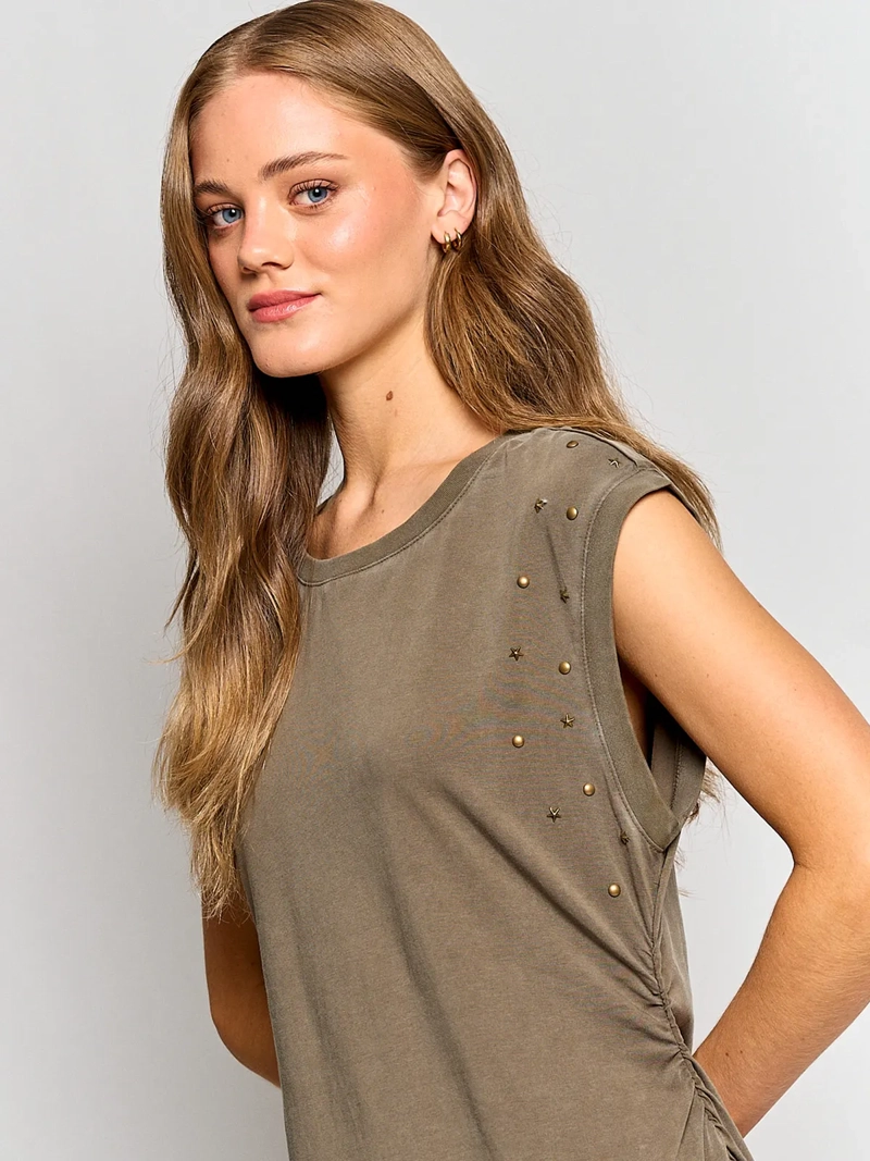 VESTIDO MUJER BARBADOS ALGODÓN TACHAS - 4