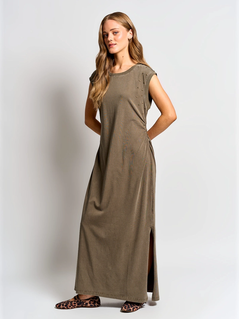 VESTIDO MUJER BARBADOS ALGODÓN TACHAS - 2