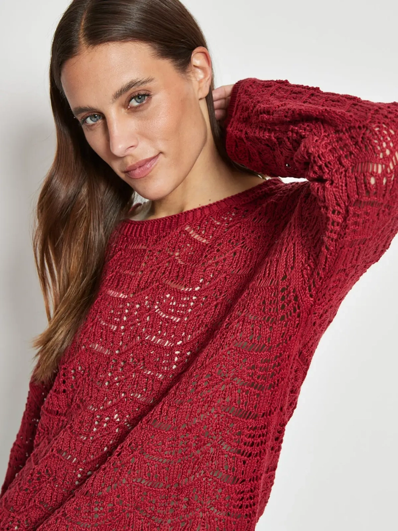SWEATER MUJER REGATTA MANGA LARGA CALADO - 3