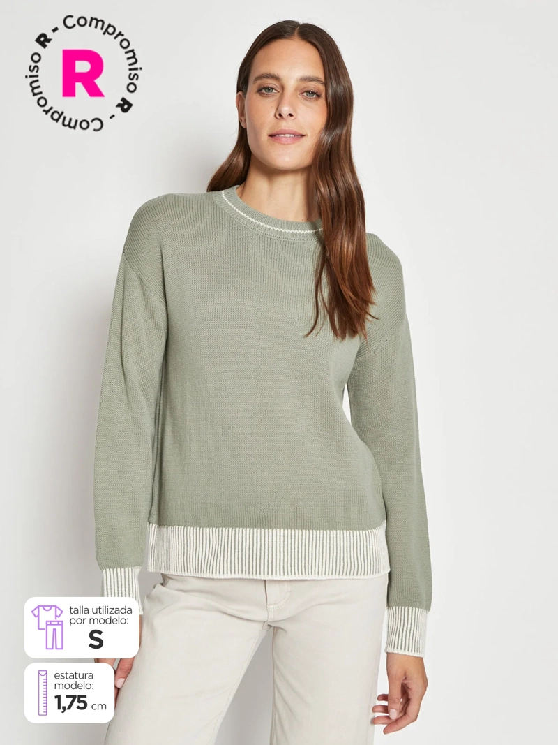 SWEATER MUJER REGATTA ALGODÓN MANGA LARGA - 1